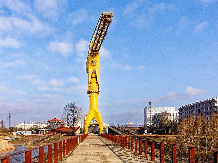 Grue Titan jaune, Nantes